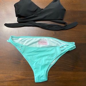 Bikini set with Victoria secret bottoms